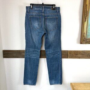 DKNY Bleeker Straight JEANS 11 Medium‎ wash Boyfriend
